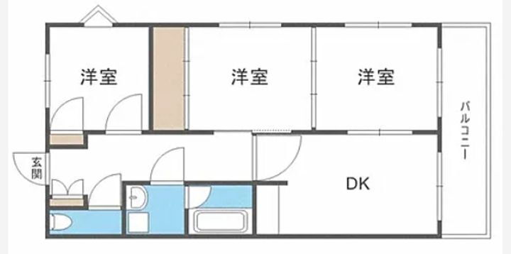 福岡県大野城市中央１丁目 大野城駅 3DK マンション 賃貸物件詳細