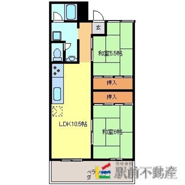 福岡県大牟田市本町３丁目 大牟田駅 2LDK マンション 賃貸物件詳細