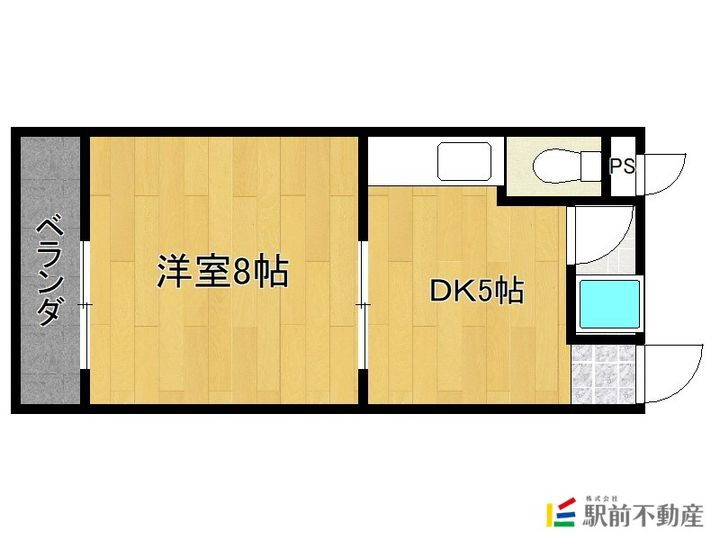 福岡県大牟田市城町１丁目 新栄町駅 1DK マンション 賃貸物件詳細