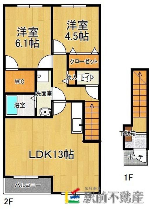 福岡県久留米市城島町楢津 2LDK アパート 賃貸物件詳細