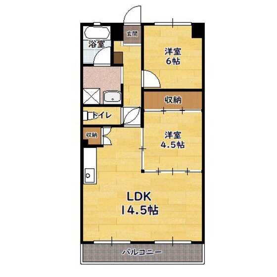セリマンション 3階 2LDK 賃貸物件詳細