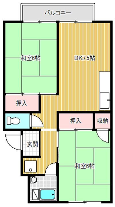 滋賀県湖南市水戸町 三雲駅 2DK アパート 賃貸物件詳細