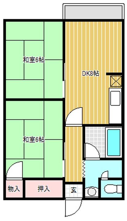 滋賀県甲賀市水口町元町 水口駅 2DK アパート 賃貸物件詳細