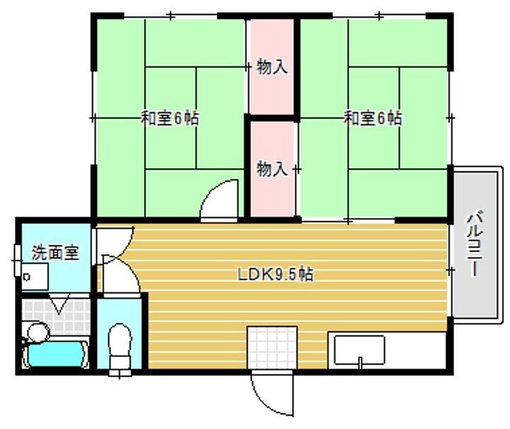 滋賀県湖南市岩根 三雲駅 2DK アパート 賃貸物件詳細
