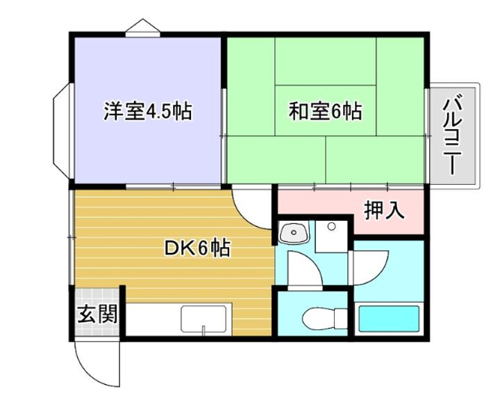 滋賀県湖南市岩根中央３丁目 三雲駅 2DK アパート 賃貸物件詳細