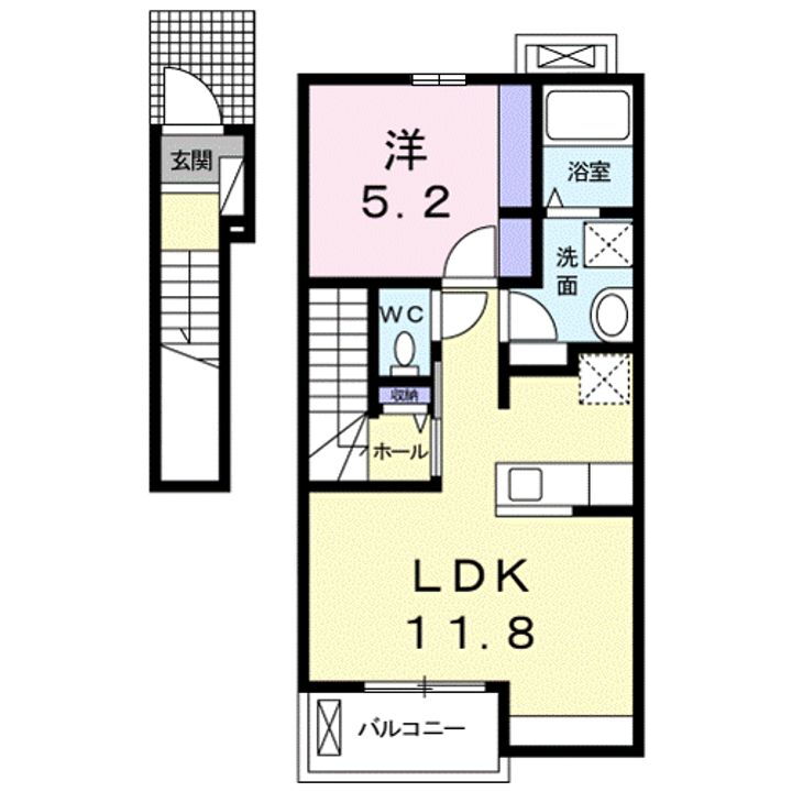 滋賀県甲賀市水口町新町２丁目 水口駅 1LDK アパート 賃貸物件詳細