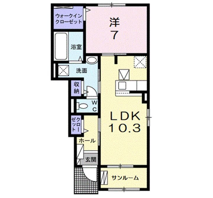 滋賀県東近江市外町 八日市駅 1LDK アパート 賃貸物件詳細