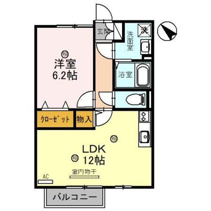 滋賀県栗東市目川 草津駅 1LDK アパート 賃貸物件詳細