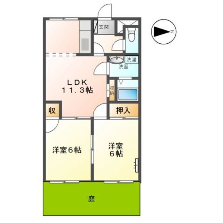 滋賀県湖南市岩根中央２丁目 三雲駅 2LDK マンション 賃貸物件詳細