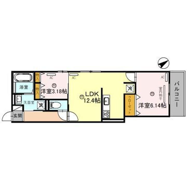 滋賀県栗東市霊仙寺３丁目 栗東駅 2LDK アパート 賃貸物件詳細
