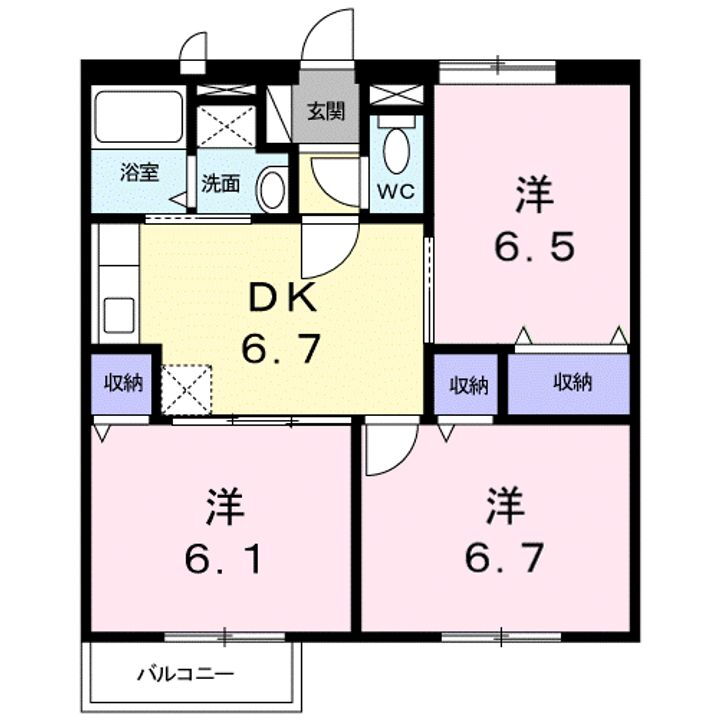 滋賀県栗東市坊袋 草津駅 3DK アパート 賃貸物件詳細