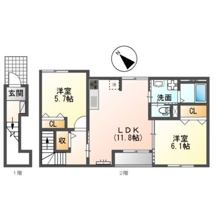 滋賀県甲賀市信楽町長野 信楽駅 2LDK アパート 賃貸物件詳細