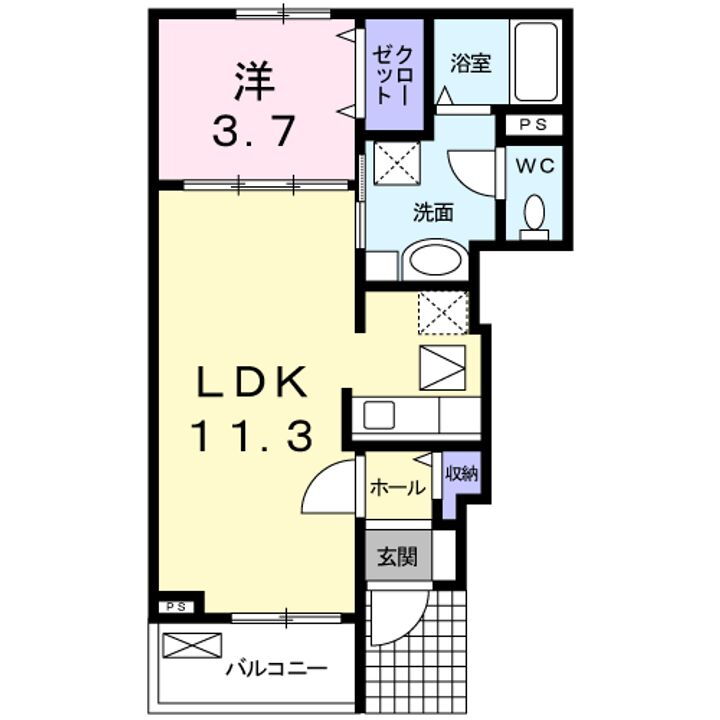 滋賀県東近江市東沖野１丁目 八日市駅 1LDK アパート 賃貸物件詳細