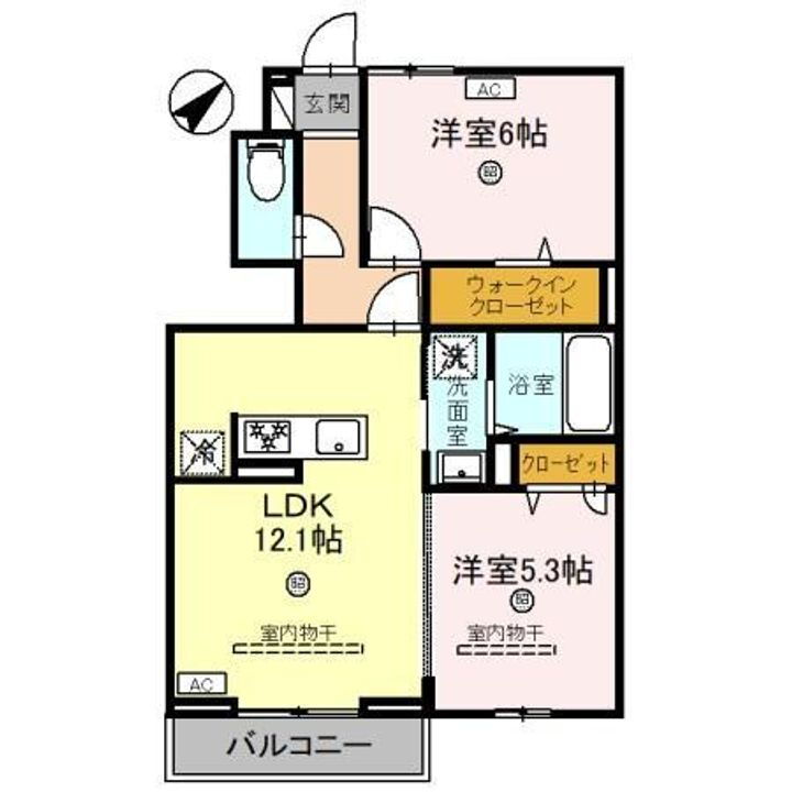 滋賀県栗東市高野 手原駅 2LDK アパート 賃貸物件詳細