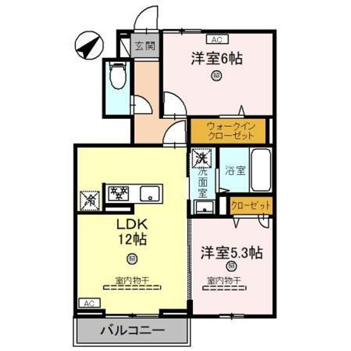 滋賀県栗東市高野 手原駅 2LDK アパート 賃貸物件詳細