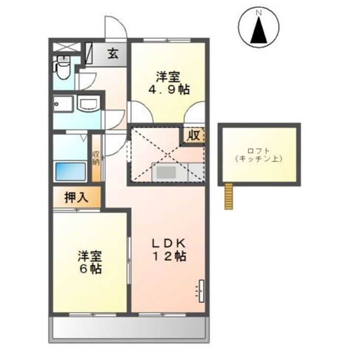 滋賀県湖南市下田 甲西駅 2LDK アパート 賃貸物件詳細