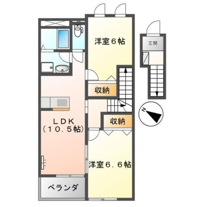 滋賀県甲賀市甲南町寺庄 寺庄駅 2LDK アパート 賃貸物件詳細