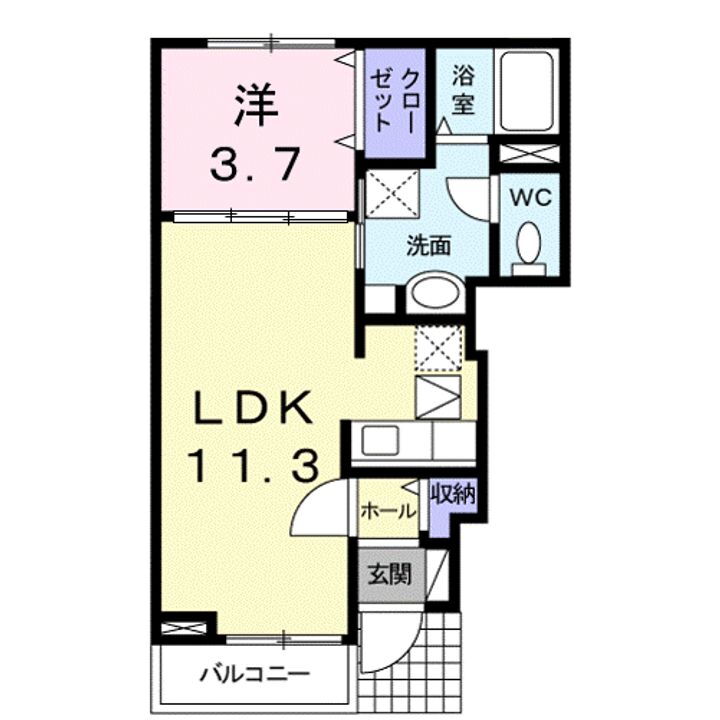 滋賀県甲賀市水口町朝日が丘 水口駅 1LDK アパート 賃貸物件詳細