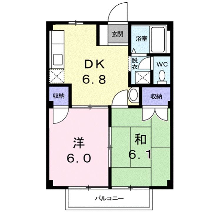 滋賀県栗東市上鈎 手原駅 2DK アパート 賃貸物件詳細