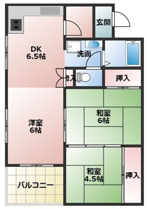 大阪府寝屋川市清水町 寝屋川市駅 3DK マンション 賃貸物件詳細