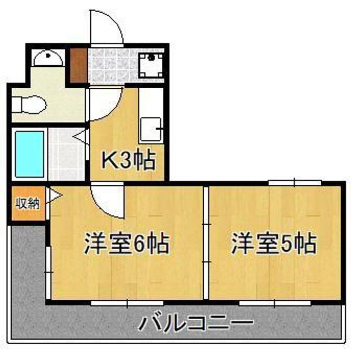 福岡県北九州市小倉北区馬借３丁目 小倉駅 2K マンション 賃貸物件詳細