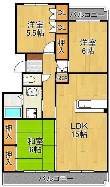 福岡県京都郡苅田町富久町１丁目 苅田駅 3LDK アパート 賃貸物件詳細