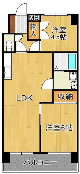 福岡県北九州市小倉北区片野５丁目 片野駅 2LDK マンション 賃貸物件詳細