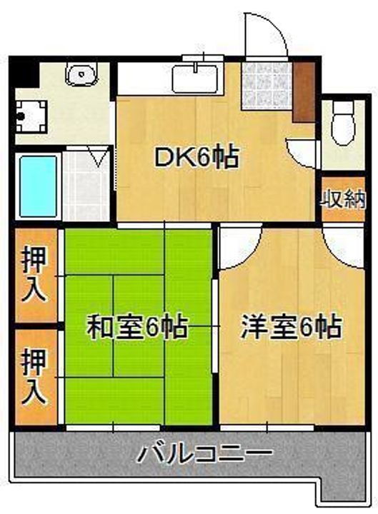 福岡県北九州市小倉北区黒原３丁目 城野駅 2K アパート 賃貸物件詳細