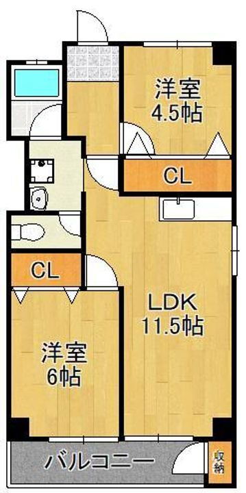 福岡県北九州市小倉北区重住３丁目 城野駅 2LDK マンション 賃貸物件詳細