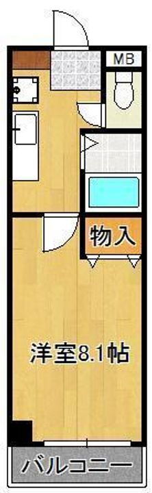 福岡県北九州市小倉北区白銀１丁目 香春口三萩野駅 1K マンション 賃貸物件詳細