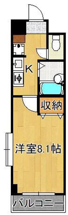 福岡県北九州市小倉北区白銀１丁目 香春口三萩野駅 1K マンション 賃貸物件詳細