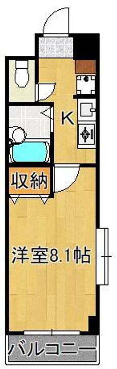 福岡県北九州市小倉北区白銀１丁目 香春口三萩野駅 1K マンション 賃貸物件詳細