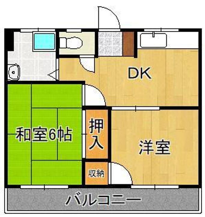 福岡県北九州市小倉北区宇佐町２丁目 小倉駅 2DK マンション 賃貸物件詳細