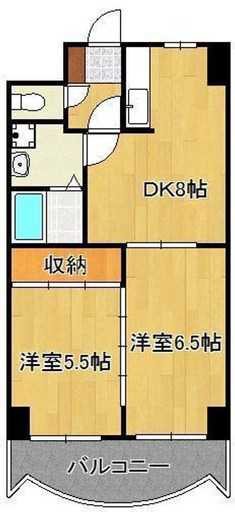 福岡県北九州市小倉北区三萩野２丁目 香春口三萩野駅 2DK マンション 賃貸物件詳細
