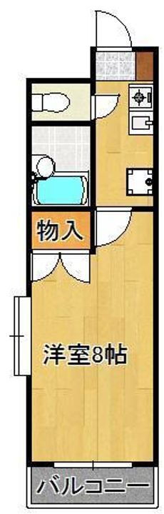 福岡県北九州市小倉北区片野４丁目 城野駅 1K マンション 賃貸物件詳細