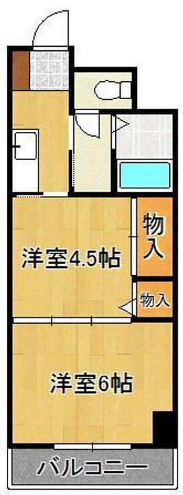 福岡県北九州市小倉北区片野新町１丁目 片野駅 2K マンション 賃貸物件詳細