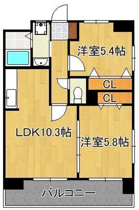 福岡県北九州市小倉北区東篠崎１丁目 片野駅 2LDK マンション 賃貸物件詳細