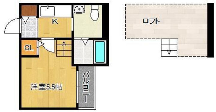 福岡県北九州市小倉北区片野新町２丁目 城野駅 1K アパート 賃貸物件詳細