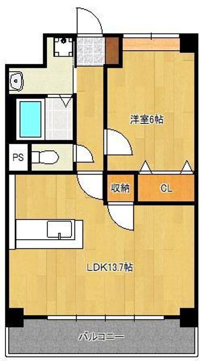 福岡県北九州市小倉北区黄金１丁目 香春口三萩野駅 1LDK マンション 賃貸物件詳細