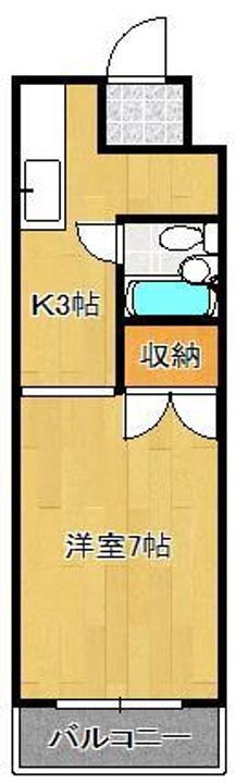 福岡県北九州市小倉北区寿山町 香春口三萩野駅 1K マンション 賃貸物件詳細