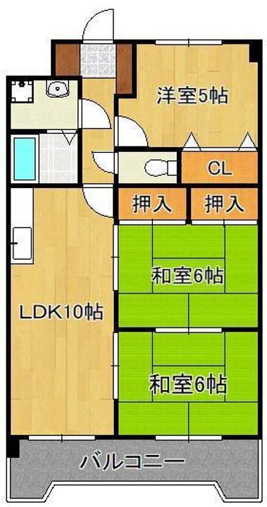 福岡県北九州市八幡東区槻田２丁目 八幡駅 3LDK マンション 賃貸物件詳細