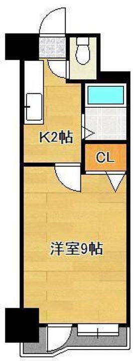 アルゴヴィラージュ八幡駅前 9階 1K 賃貸物件詳細