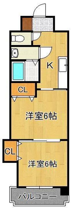 福岡県北九州市戸畑区中原西２丁目 九州工大前駅 2K マンション 賃貸物件詳細