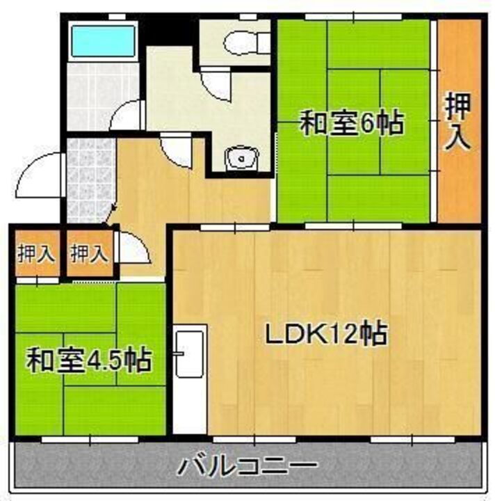 福岡県北九州市小倉北区篠崎５丁目 南小倉駅 2LDK マンション 賃貸物件詳細