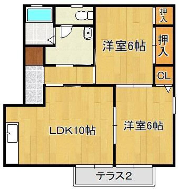 アークフォーレス 1階 2LDK 賃貸物件詳細