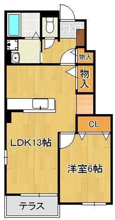 福岡県中間市岩瀬４丁目 東水巻駅 1LDK アパート 賃貸物件詳細