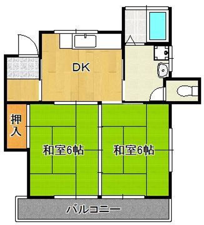 福岡県中間市土手ノ内２丁目 賃貸アパート