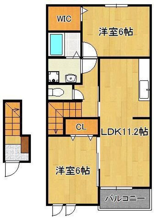 福岡県北九州市八幡西区馬場山 楠橋駅 2LDK アパート 賃貸物件詳細
