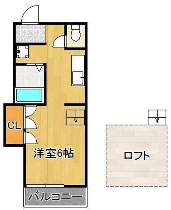 福岡県北九州市若松区高須南１丁目 折尾駅 1K アパート 賃貸物件詳細