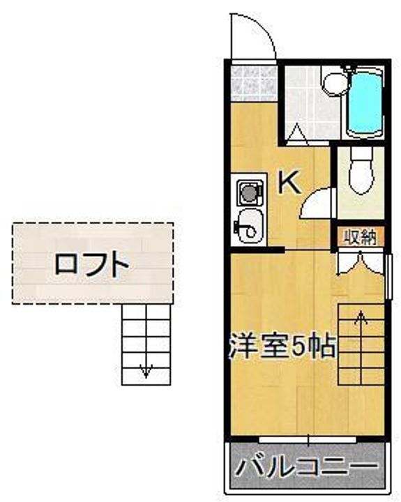 福岡県北九州市八幡西区折尾４丁目 折尾駅 1K アパート 賃貸物件詳細